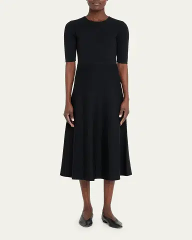 Gabriela Hearst Seymore Cashmere Blend Midi Dress | Thumbnail 2