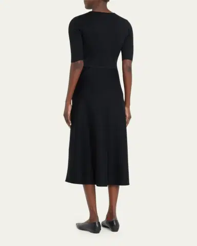 Gabriela Hearst Seymore Cashmere Blend Midi Dress | Thumbnail 3