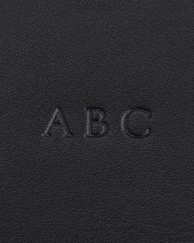 ROYCE New York Monogrammed Zippered Leather Credit Card Case, Personalized | Thumbnail 3