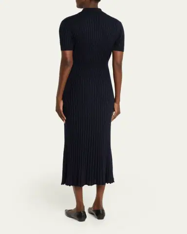 Gabriela Hearst Amor Polo Ribbed Cashmere Dress | Thumbnail 3