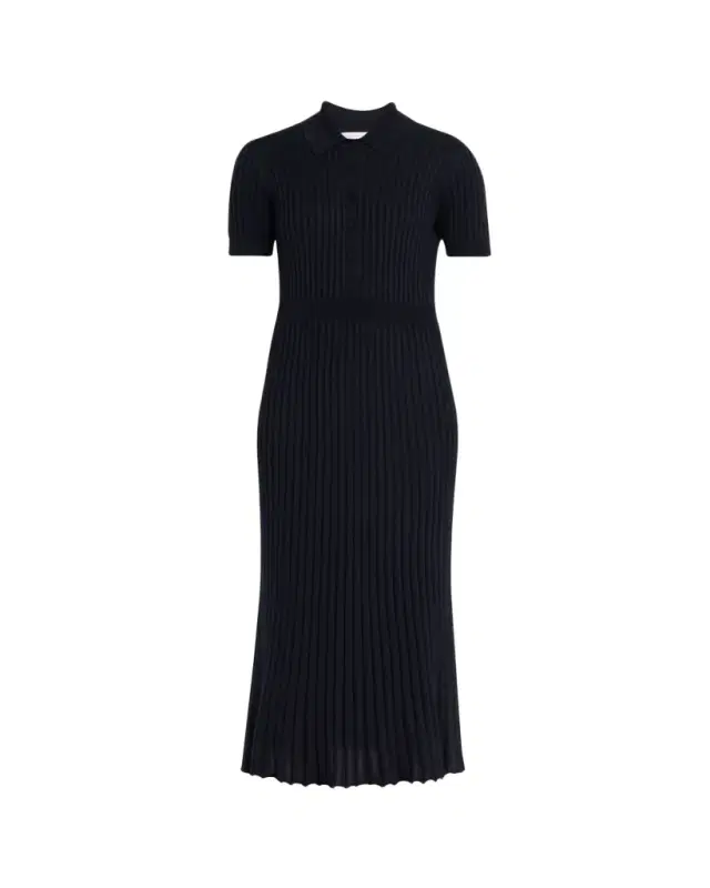 Gabriela Hearst Amor Polo Ribbed Cashmere Dress