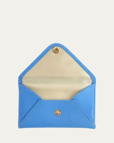 ROYCE New York Monogrammed Leather Envelope Style Card Holder, Personalized | Thumbnail 4