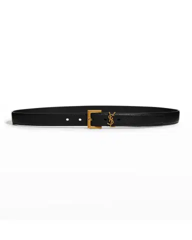 Saint Laurent YSL Calf Leather Belt | Thumbnail 4 Saint Laurent YSL Calf Leather Belt | Thumbnail 4