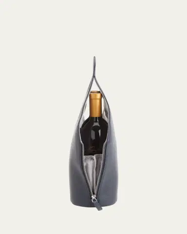 Royce New York Personalized Leather Double Wine Champagne Carrying Case | Thumbnail 3
