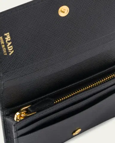 Prada Small Saffiano Leather Wallet | Thumbnail 3 Prada Small Saffiano Leather Wallet | Thumbnail 3