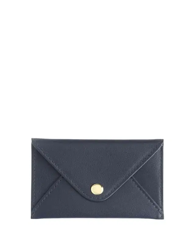 ROYCE New York Monogrammed Leather Envelope Style Card Holder, Personalized
