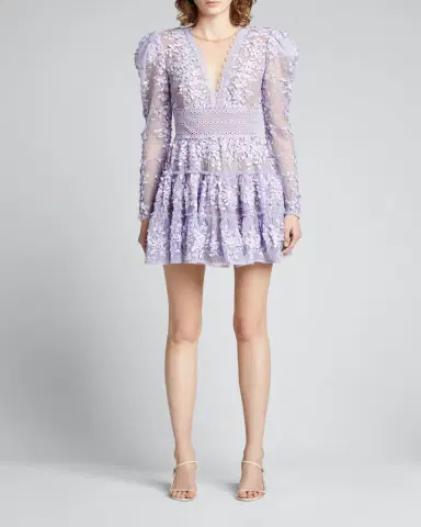 Bronx and Banco Megan Lace Illusion Mini Dress | Thumbnail 3