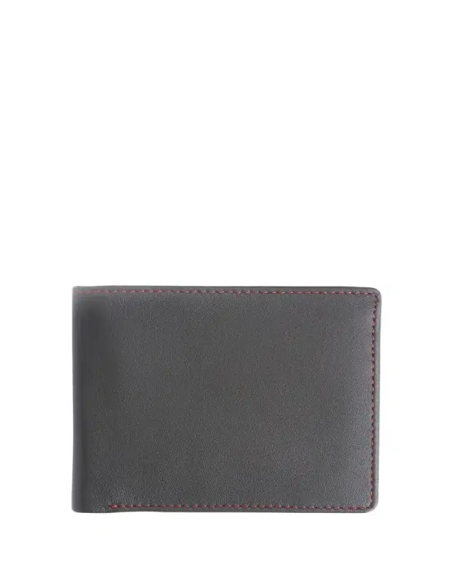 ROYCE New York Personalized Leather RFID-Blocking Trifold Wallet