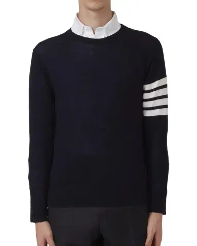 Thom Browne Men 's 4-Bar Wool Sweater | Thumbnail 1