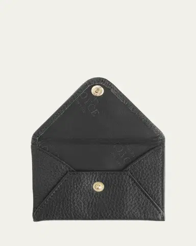 ROYCE New York Monogrammed Leather Envelope Style Card Holder, Personalized | Thumbnail 2