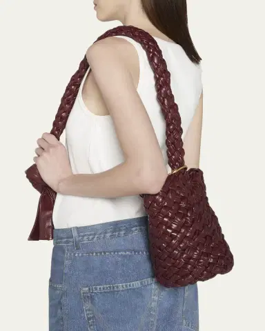 Bottega Veneta Kalimero Intrecciato Pleated Bucket Bag | Thumbnail 2