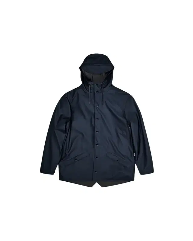 Rains Snap-Front Hooded Jacket