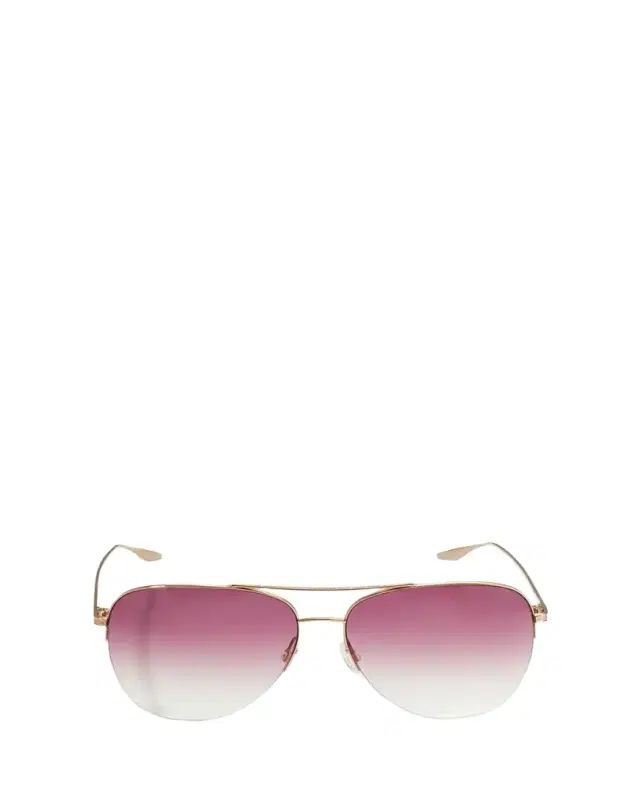 BARTON PERREIRA Chevalier Semi-Rimless Metal Aviator Sunglasses