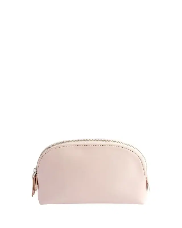 ROYCE New York Monogrammed Compact Leather Cosmetic Bag, Personalized
