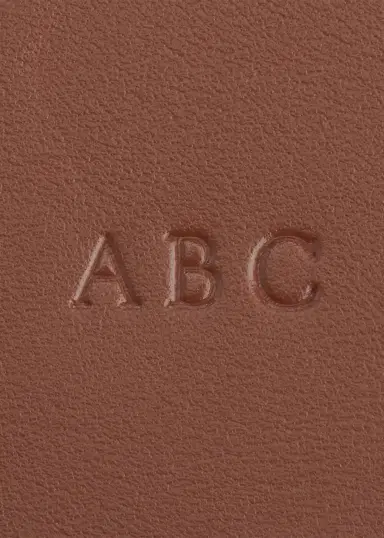 Royce New York Monogrammed Leather Heart-Shaped Key Chain, Personalized | Thumbnail 2