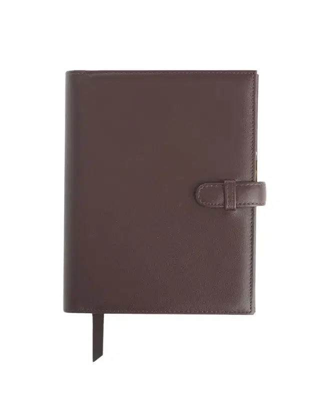ROYCE New York Monogrammed Leather Executive Journal with Rollerball Pen, Personalized