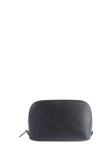 ROYCE New York Monogrammed Large Leather Cosmetic Bag, Personalized | Thumbnail 1