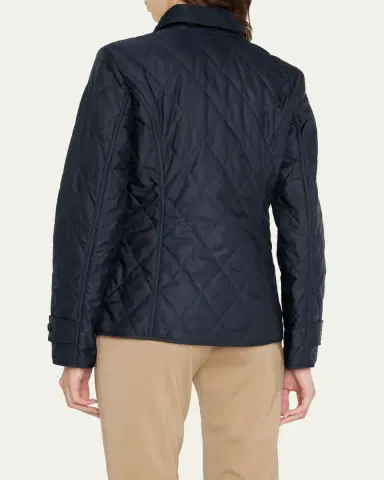 Burberry Collared Diamond Quilted Jacket | Thumbnail 3