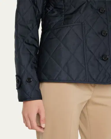 Burberry Collared Diamond Quilted Jacket | Thumbnail 5