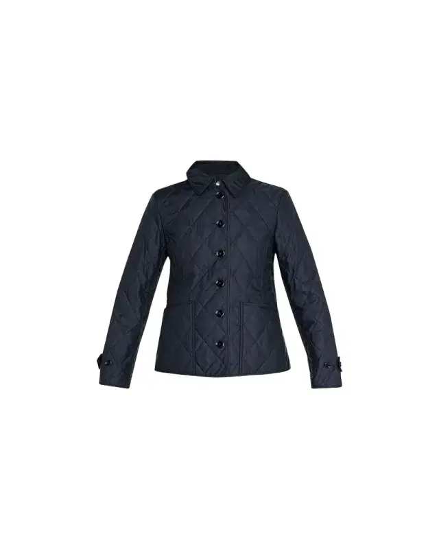 Burberry Collared Diamond Quilted Jacket