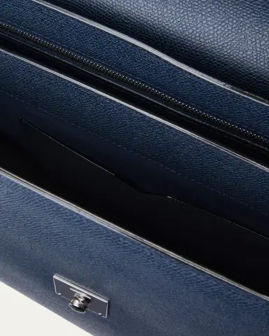 Valextra Men's Avietta Pebble Leather Briefcase | Thumbnail 4