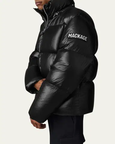 Mackage Men's Kent Short Hooded Puffer Coat | Thumbnail 5 Mackage Men's Kent Short Hooded Puffer Coat | Thumbnail 5