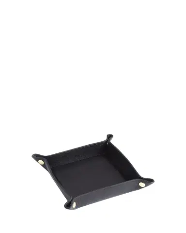 Royce New York Monogrammed Leather Catchall Valet Tray, Personalized | Thumbnail 1