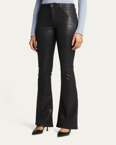 L'Agence Marty Ultra High-Rise Coated Flare Jeans | Thumbnail 4 L'Agence Marty Ultra High-Rise Coated Flare Jeans | Thumbnail 4