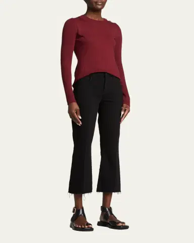 L'Agence Kendra High-Rise Crop Flare Jeans | Thumbnail 2 L'Agence Kendra High-Rise Crop Flare Jeans | Thumbnail 2