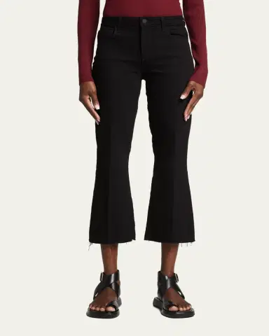 L'Agence Kendra High-Rise Crop Flare Jeans | Thumbnail 4 L'Agence Kendra High-Rise Crop Flare Jeans | Thumbnail 4