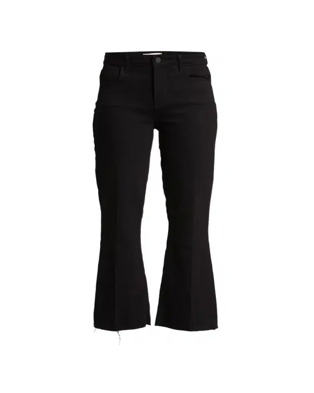 L'Agence Kendra High-Rise Crop Flare Jeans