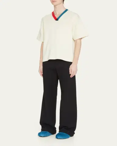 Marni Men's Fussbett Calf Hair Sabot Mules | Thumbnail 3