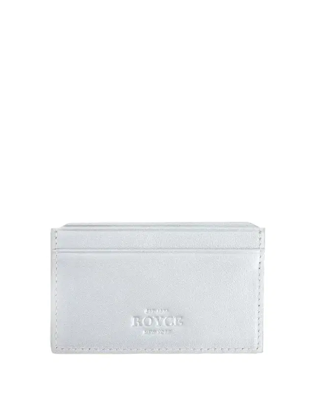 ROYCE New York Monogrammed RFID Blocking Leather Card Wallet, Personalized