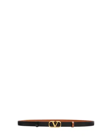 Valentino Garavani VLogo Leather Belt, 20mm | Thumbnail 1