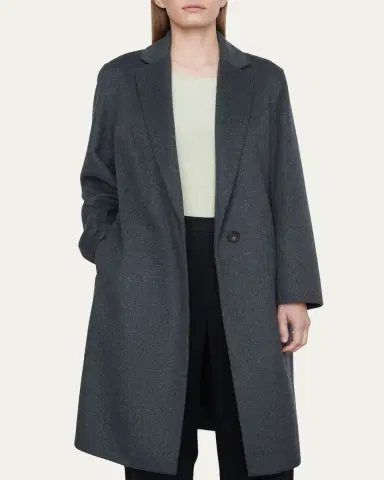 Vince Classic Straight Wool-Blend Coat | Thumbnail 8