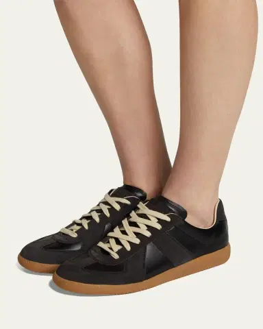 Maison Margiela Replica Suede & Leather Sneakers | Thumbnail 2