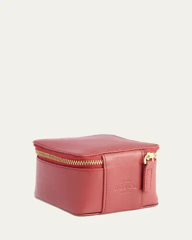 Royce New York Monogrammed Leather Jewelry Trinket Case, Personalized | Thumbnail 2