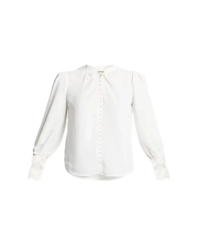 L'Agence Ava Lace-Cuff Blouse
