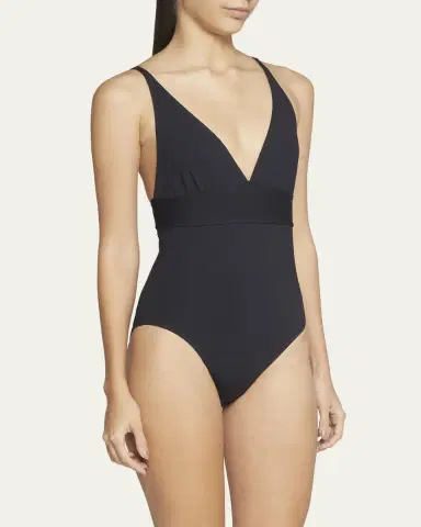 ERES Larcin Deep V Triangle One-Piece Swimsuit | Thumbnail 4