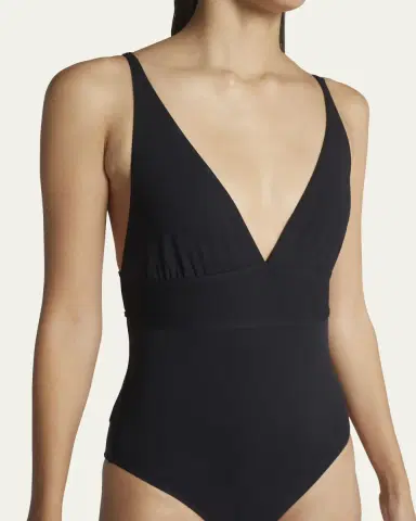 ERES Larcin Deep V Triangle One-Piece Swimsuit | Thumbnail 5
