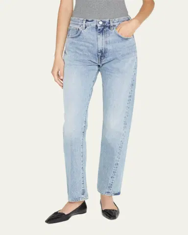 TOTEME Twisted Seam Straight-Leg Denim Pants | Thumbnail 4 TOTEME Twisted Seam Straight-Leg Denim Pants | Thumbnail 4