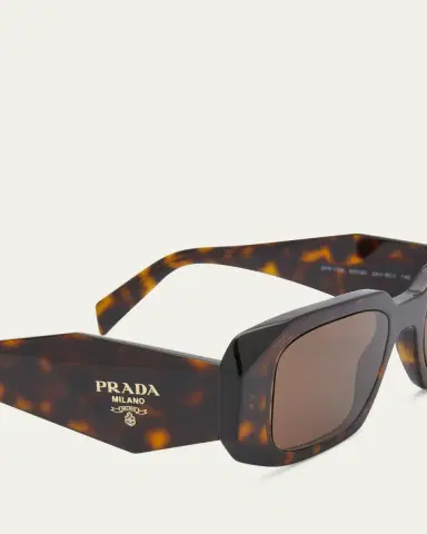 Prada Men's Rectangle Acetate Logo Sunglasses | Thumbnail 3 Prada Men's Rectangle Acetate Logo Sunglasses | Thumbnail 3