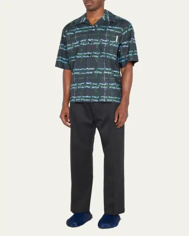 Marni Men's Fussbett Calf Hair Sabot Mules | Thumbnail 7