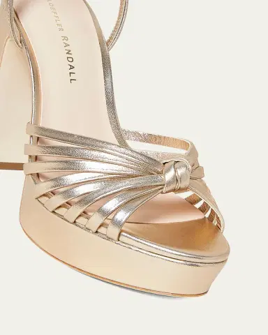 Loeffler Randall Rivka Metallic Knot Platform Sandals | Thumbnail 5 Loeffler Randall Rivka Metallic Knot Platform Sandals | Thumbnail 5