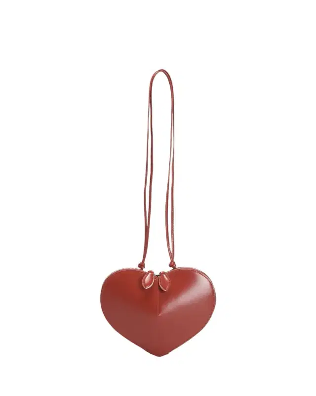 ALAÏA Le Coeur Crossbody Bag in Lux Leather