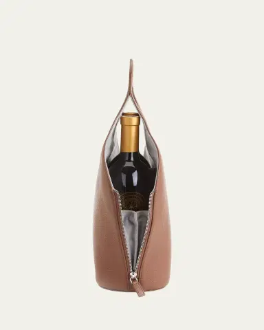 Royce New York Personalized Leather Double Wine Champagne Carrying Case | Thumbnail 3