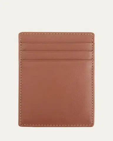 ROYCE New York Monogrammed Leather Magnetic Money Clip Wallet, Personalized | Thumbnail 2