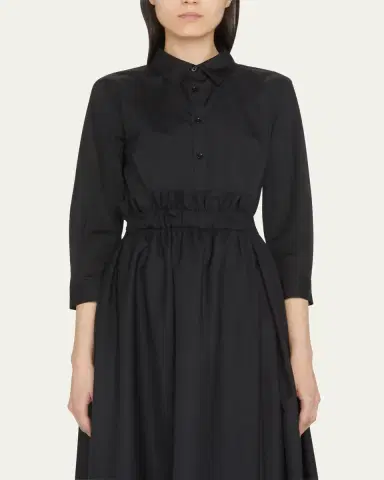 Carolina Herrera Classic Cotton Button-Front Shirt | Thumbnail 4 Carolina Herrera Classic Cotton Button-Front Shirt | Thumbnail 4