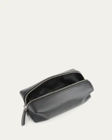 ROYCE New York Monogrammed Leather Zippered Utility Bag, Personalized | Thumbnail 2