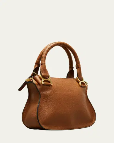 Chloé Marcie Small Satchel Bag in Grained Calfskin | Thumbnail 3 Chloé Marcie Small Satchel Bag in Grained Calfskin | Thumbnail 3